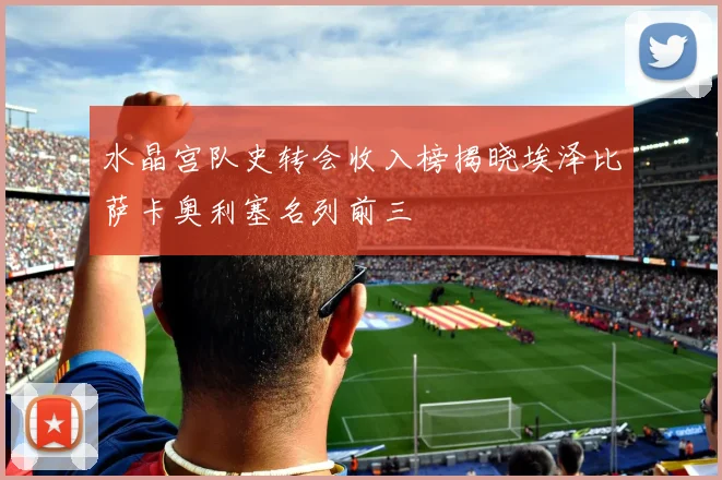 水晶宫队史转会收入榜揭晓埃泽比萨卡奥利塞名列前三
